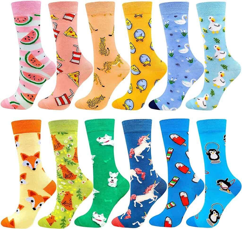 Funky patterned socks