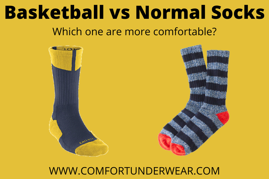 Basketball socks are more comfortable than normal socks