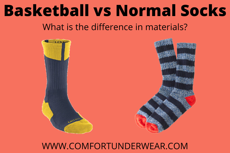 Basketball socks absorb more sweat than normal socks