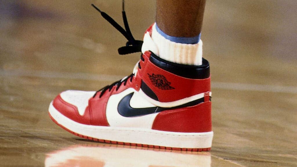 Michael Jordan wearing ankle socks