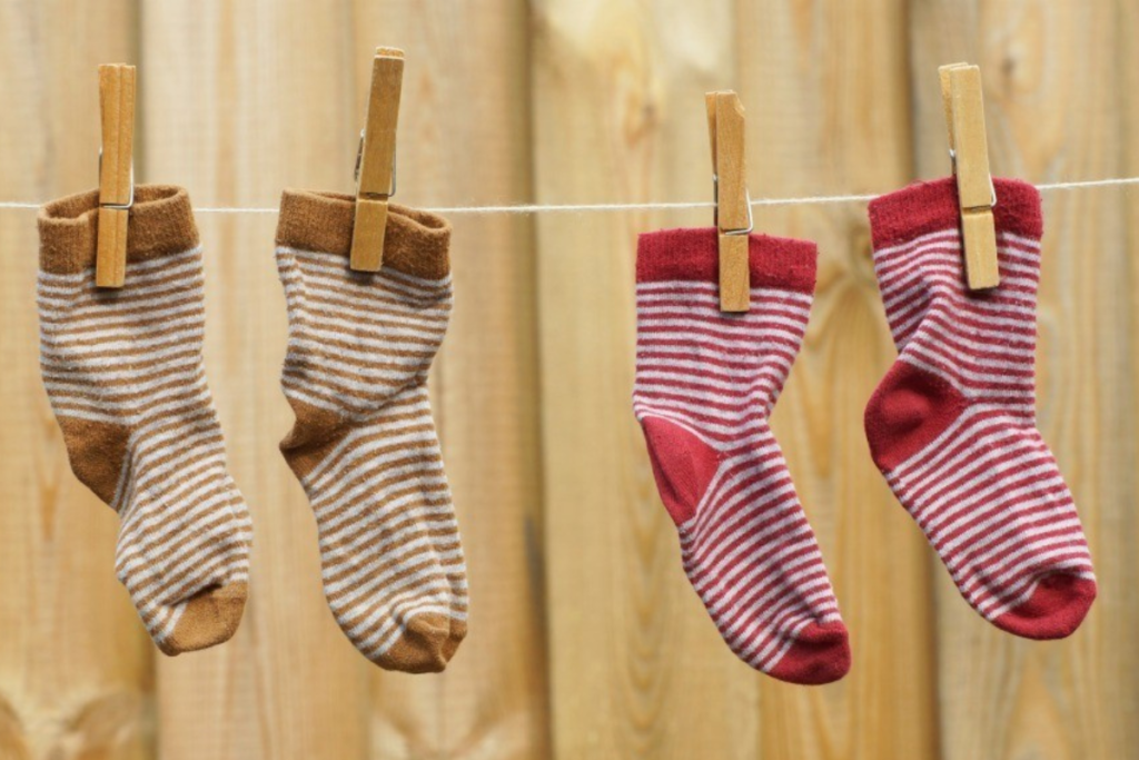 Do not tumble-dry your socks 