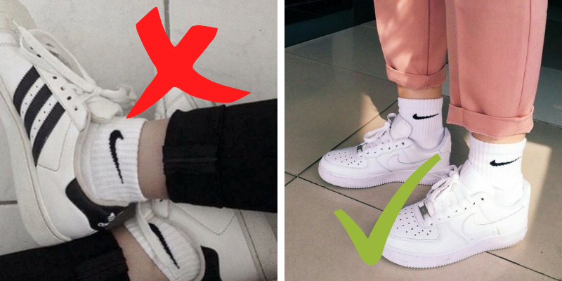 Can you wear Nike socks with Adidas shoes?
