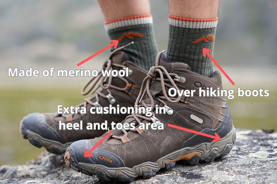 What socks should you wear with walking boots?